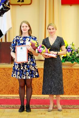 В рамках праздника "Олимп" также  чествовали финалистов  муниципального этапа Всероссийского конкурса «Учитель года России».